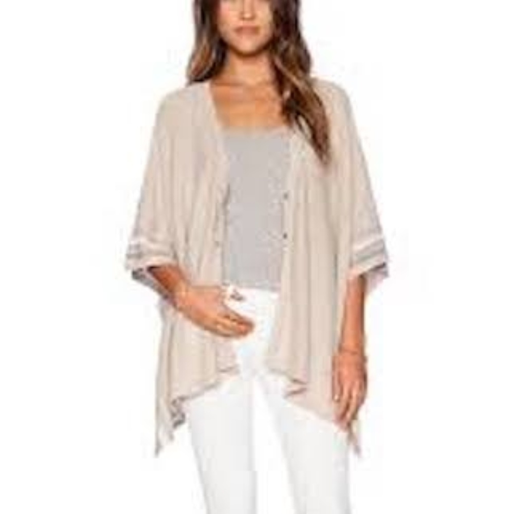 27 miles Malibu Morocco poncho cardigan southwest cashmere one size s m l xl